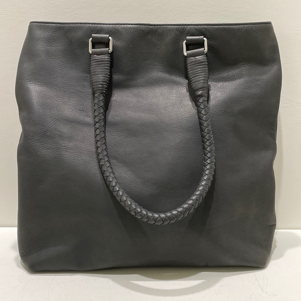 MARGOT Dark Olive Green Soft Leather Tote